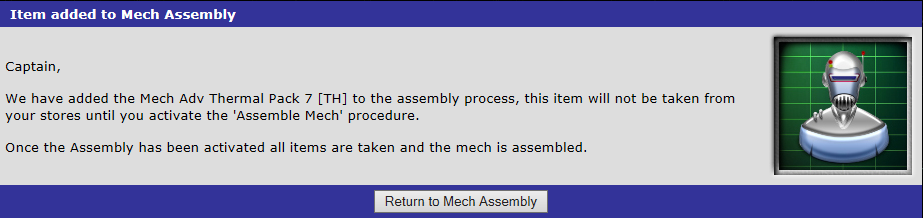Mech Adv Thermal Pack 7 [TH] added to the assembly process